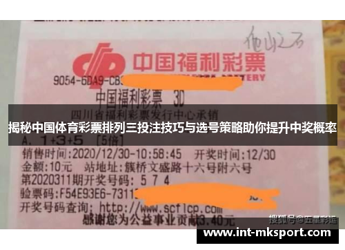 揭秘中国体育彩票排列三投注技巧与选号策略助你提升中奖概率